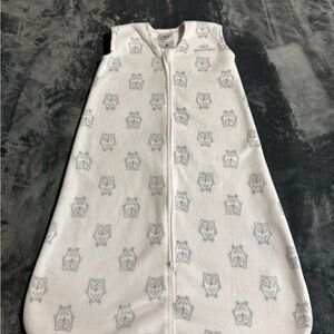 Halo White Sleep Sack with Gray Owl Print